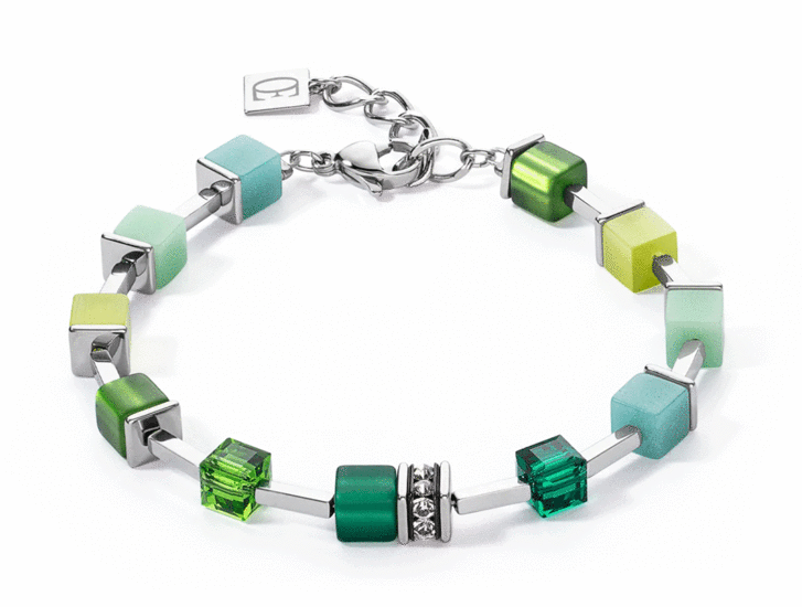 Coeur de Lion GeoCUBE® Iconic Pure Bracelet Green 2700/30-0500