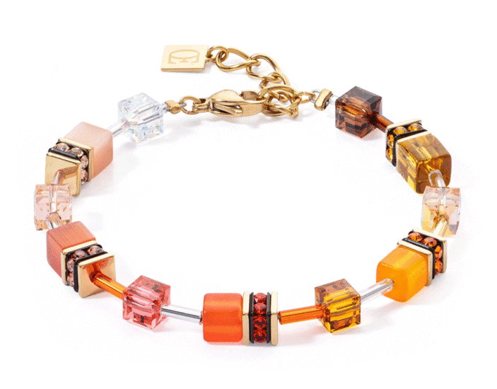 Coeur de Lion GeoCUBE® Iconic Bracelet Sunset Gold 2838/30-0211