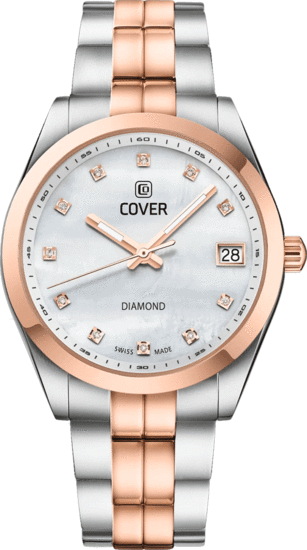 COVER Andara Diamond Watch White Pearl Bicolor CO210.05