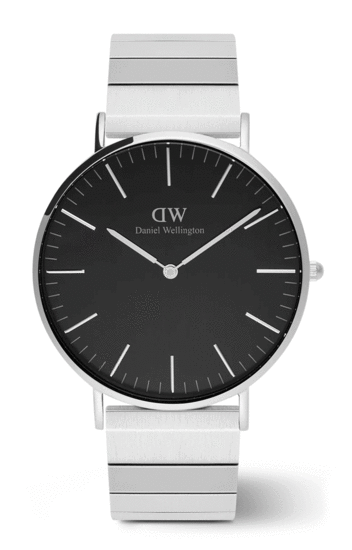 Daniel Wellington Classic Piano Link Onyx Silver DW00100774