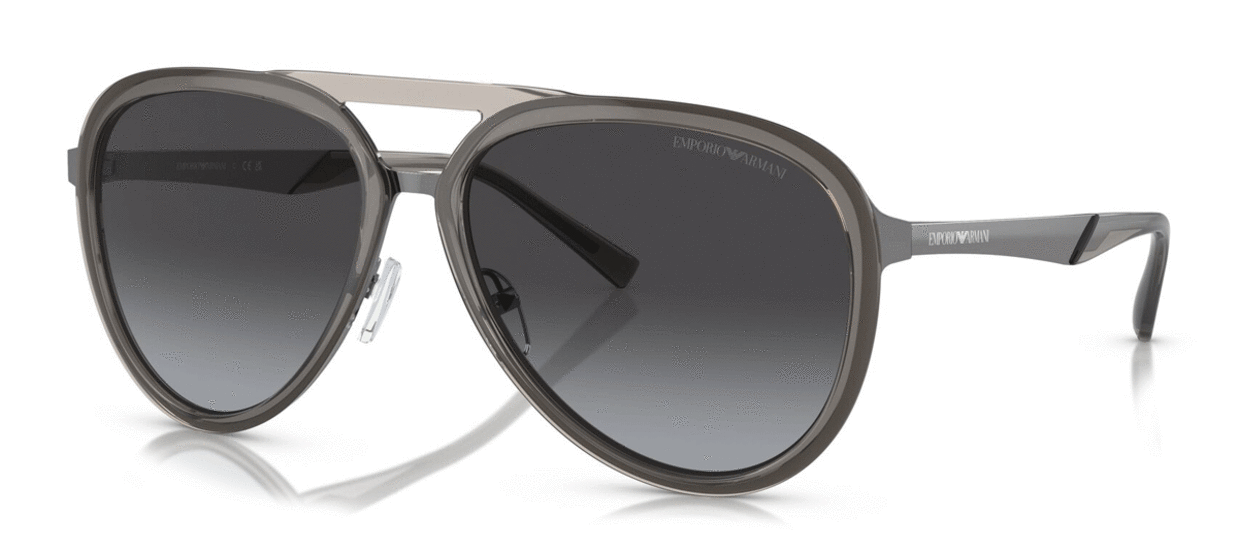 Emporio Armani Men’s Aviator Sunglasses EA2145 33578G