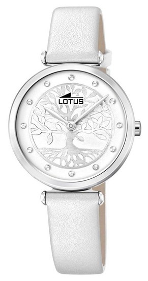 LOTUS WOMEN'S WHITE BLISS LEATHER WATCH BRACELET L18706/1