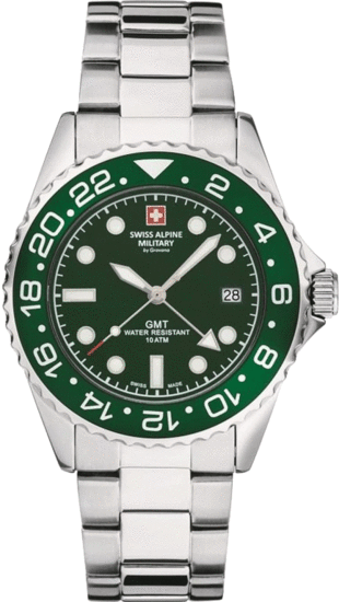 SWISS ALPINE MILITARY MASTER DIVER GMT 7052.1134