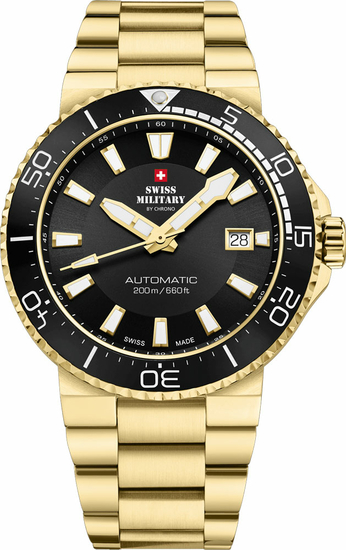 SWISS MILITARY BY CHRONO Automatic Dive Watch 200M SMA34086.05