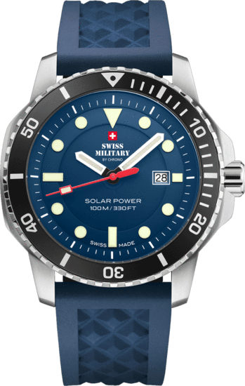 SWISS MILITARY BY CHRONO Swiss Solar Sports Watch Blue SMS34102.04