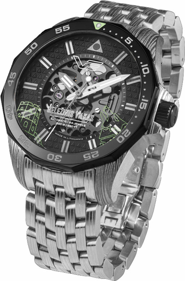 VOSTOK-EUROPE GELEŽINIS VILKAS IRON WOLF NH72/225E764 LIMITED EDITION 701pcs