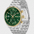 Boss Two-tone Chronograph Watch with Green Dial 1514195