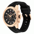 Tommy Hilfiger Lars Rose Gold-Plated Silicone Strap Watch 1710650